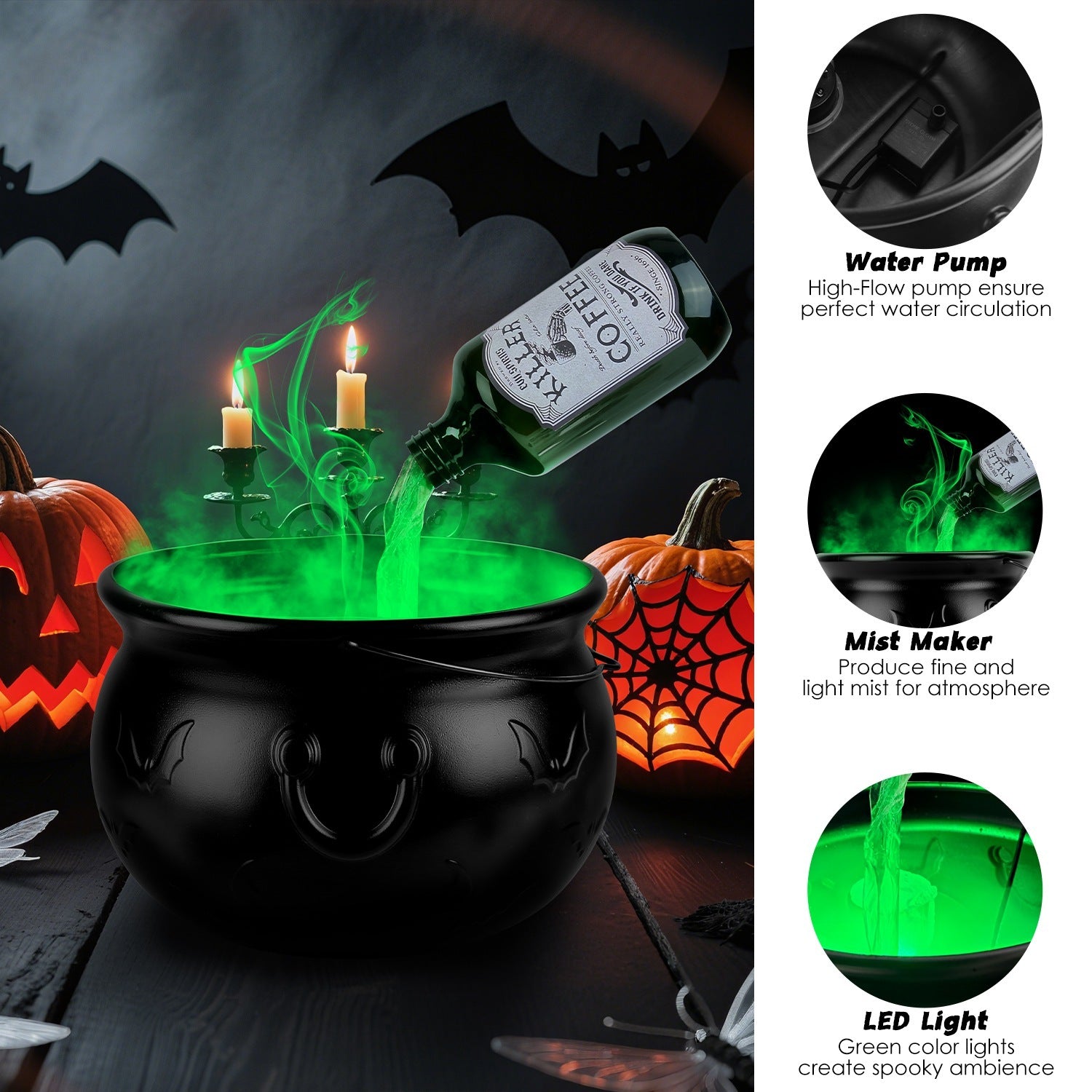 Halloween Decorations Floating Bottle Set
