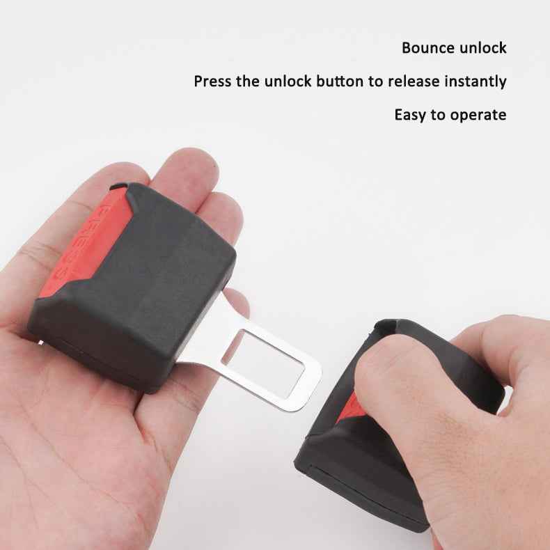 Universal Car Safety Belt Buckle Limiter Adjustable Tension Regulator Clip Head