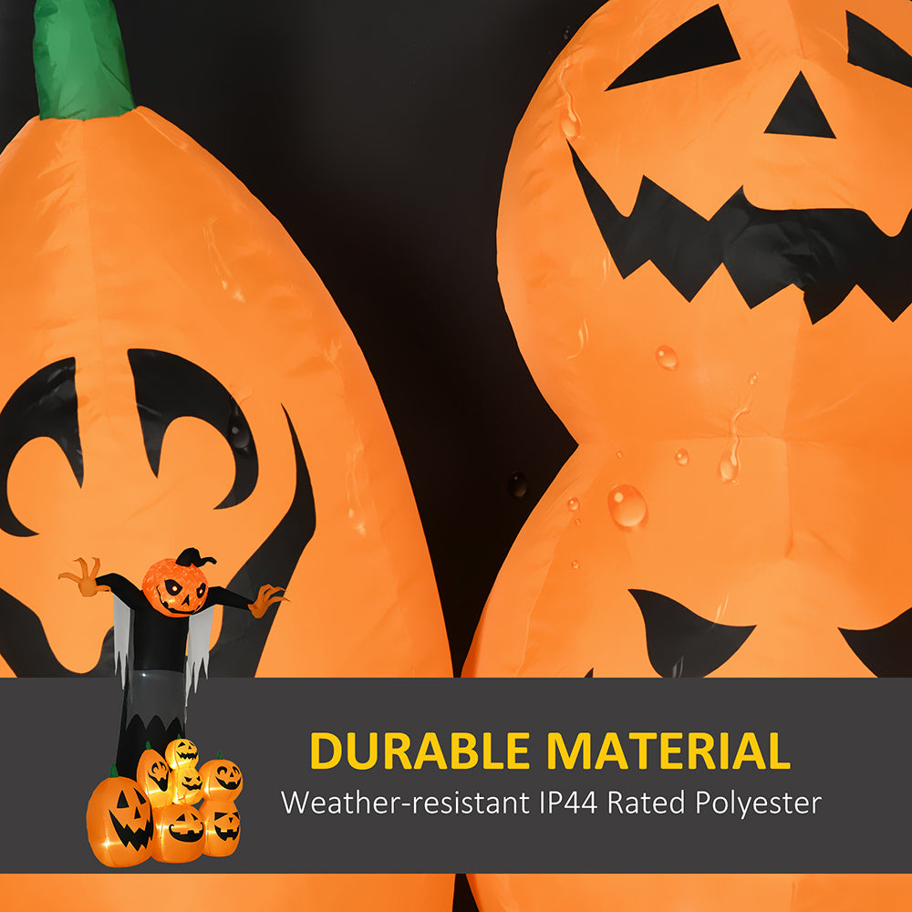 9ft Halloween Inflatable | Outdoor Decorations "Pumpkin/Ghost"