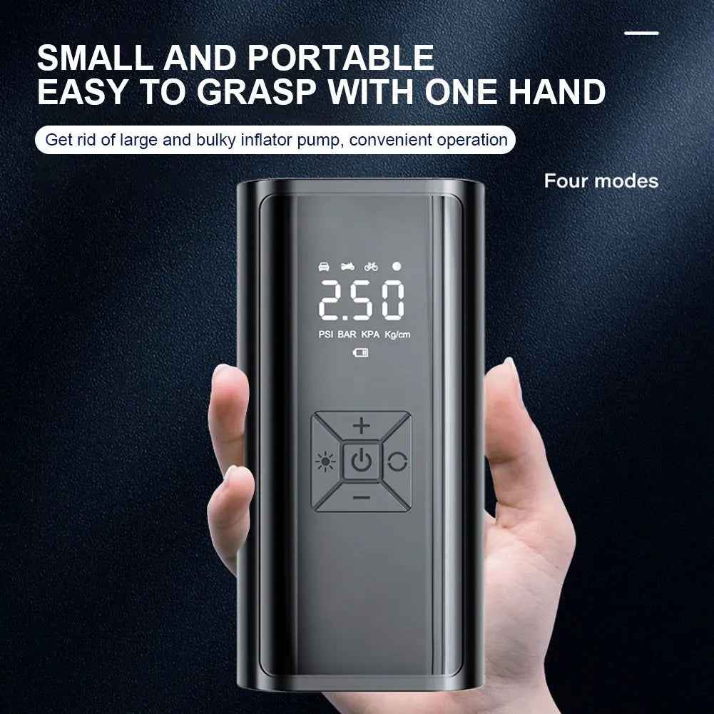 6000mAh Portable Car Air Compressor 12V 150PSI Electric Cordless Tire Inflator Pump for Motorcycle Bicycle Boat AUTO Tyre Balls