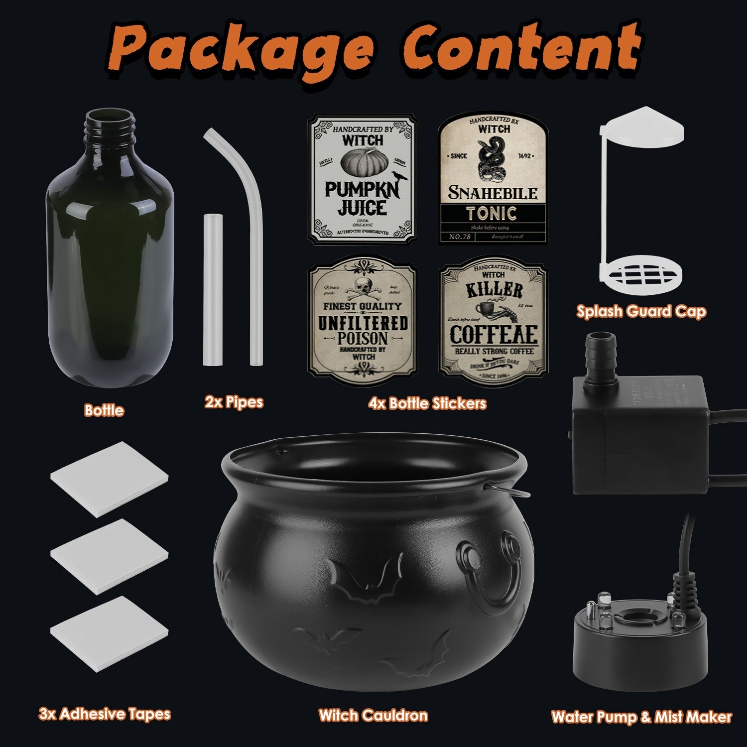 Halloween Decorations Floating Bottle Set