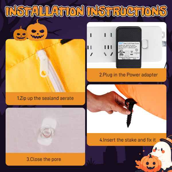 Halloween Inflatables | Blow Up Yard Decoration With Built-in LEDs
