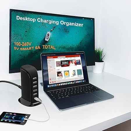 40W USB-C Charging Station | Multi-Device Charger Hub