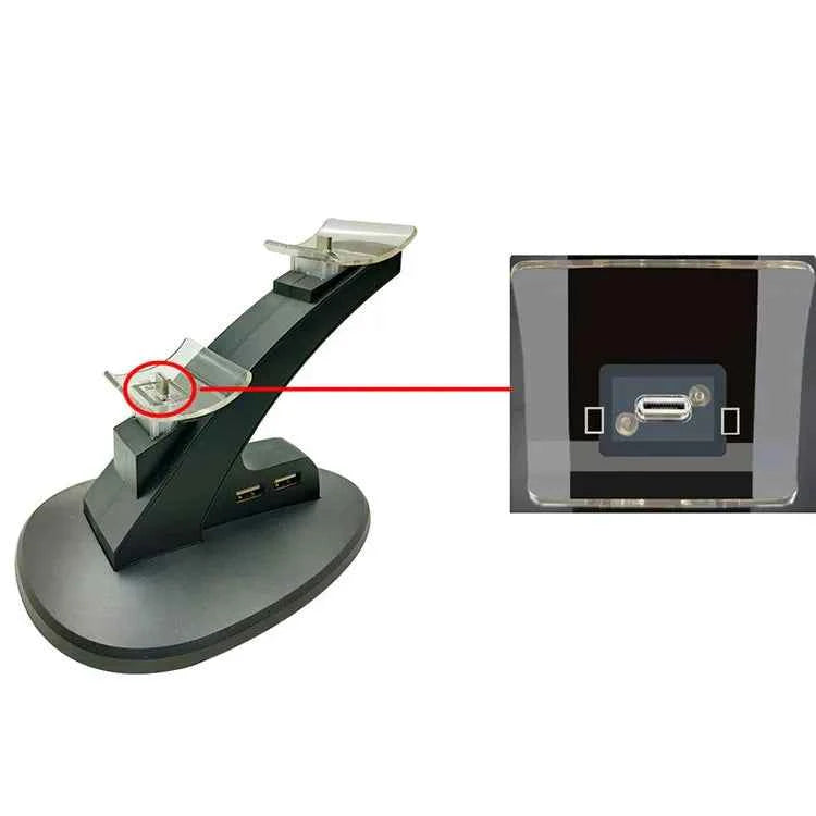 LED Light Indicator Dual USB Controller Charger Charging Dock Station Stand Cradle for Nintend Switch Pro Controller NS Gamepad
