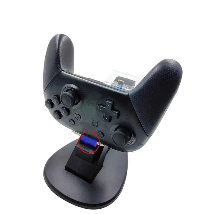LED Light Indicator Dual USB Controller Charger Charging Dock Station Stand Cradle for Nintend Switch Pro Controller NS Gamepad