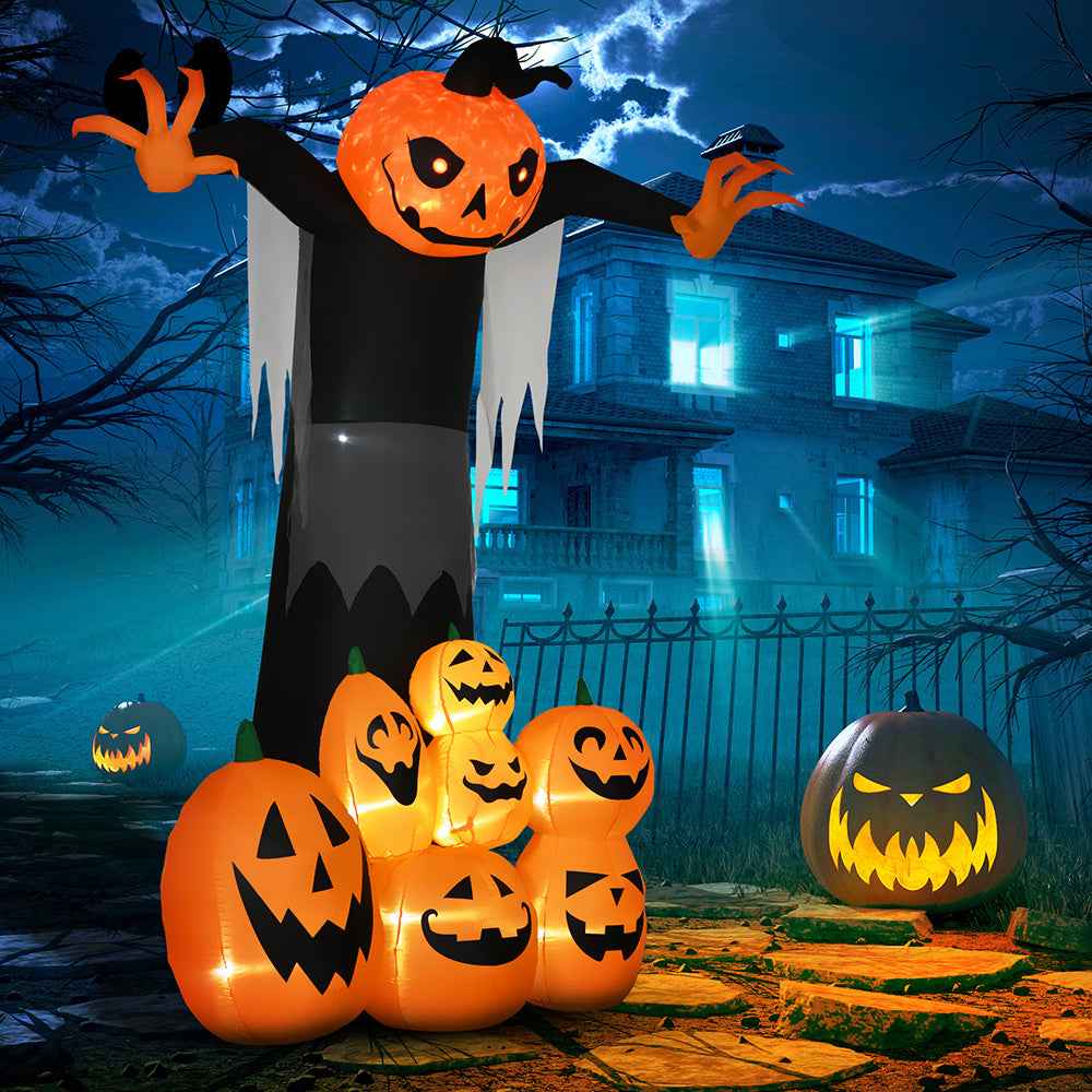 9ft Halloween Inflatable | Outdoor Decorations "Pumpkin/Ghost"