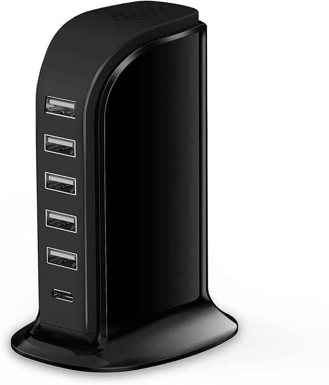 40W USB-C Charging Station | Multi-Device Charger Hub